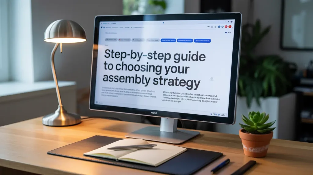 Step-By-Step Guide To Choosing Your Assembly Strategy