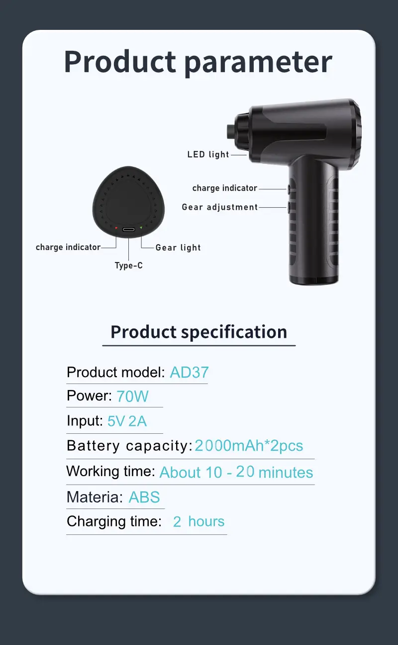 Kinzir AD37 parameters