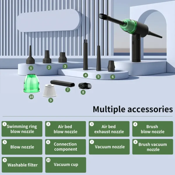 Kinzir Multiple Accessories for VC26 car vacuum cleaner