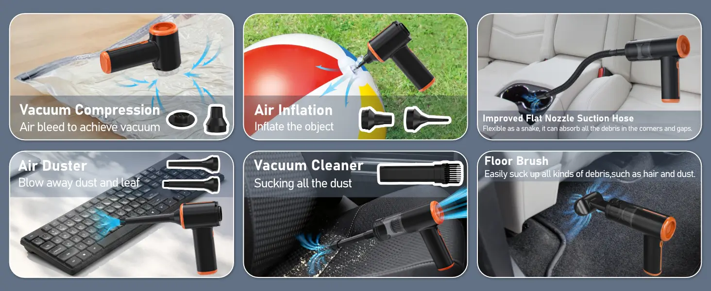 Kinzir VC44 Cordless Car Vacuum Application
