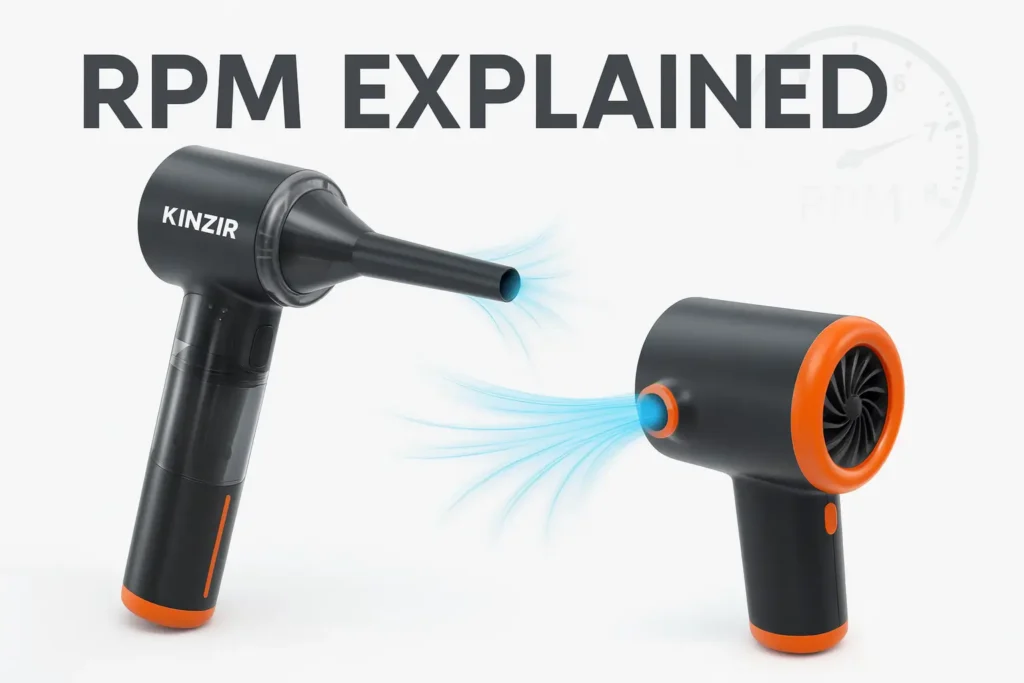 RPM Explained Why Revolutions Per Minute Matter and How Kinzir Car Vacuum Cleaners & Mini Turbo Jet Fans Deliver High-Speed Performance