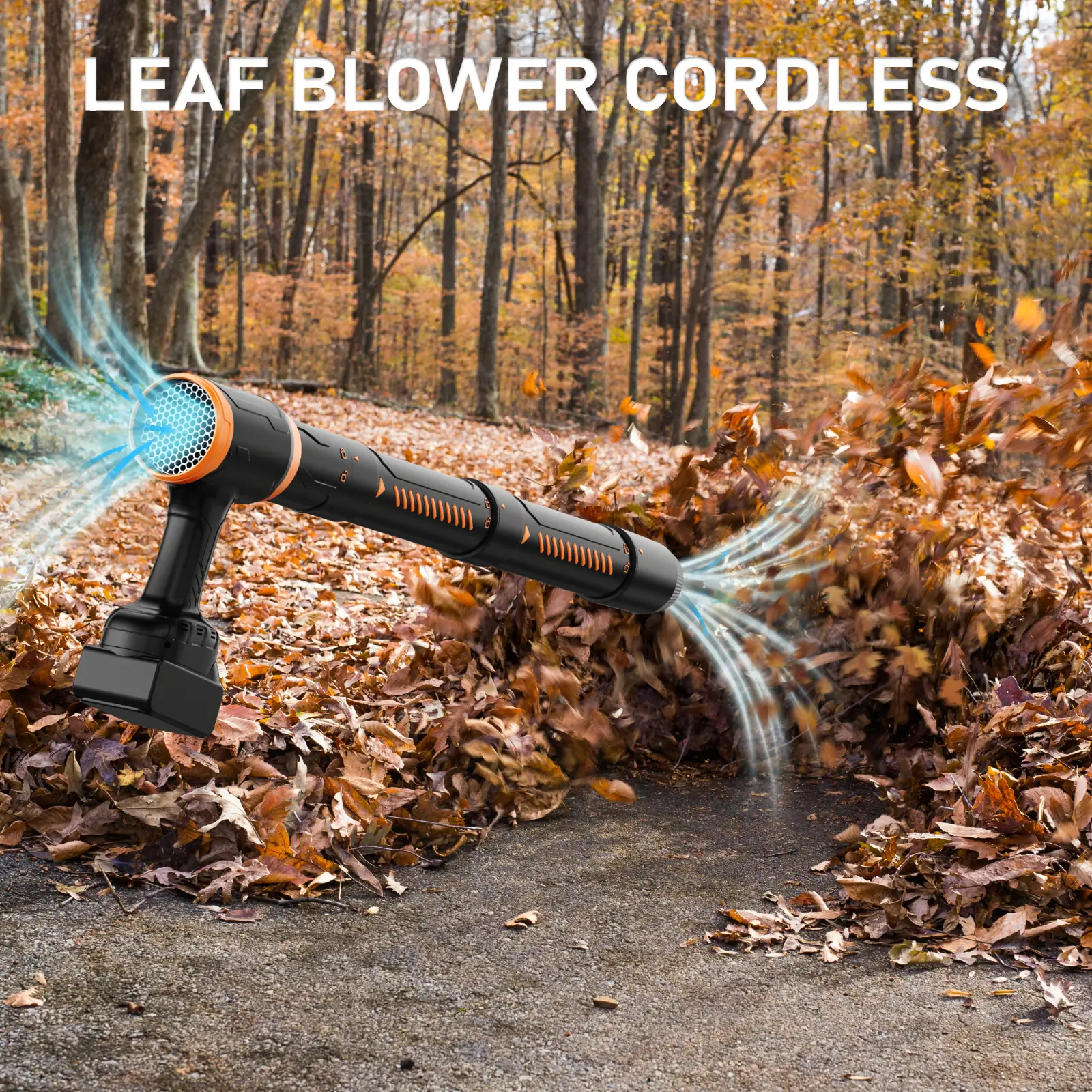 Wholesale Kinzir AD61 Battery Powered Leaf Blower 18V-21V, 800W Max Handheld Cordless Electric Air Blower with OEM ODM Service, 35000RPM BLDC Motor for Leaves, Car Snow, Pet Drying and Indoor Dust, Makita Battery Interface - Image 3