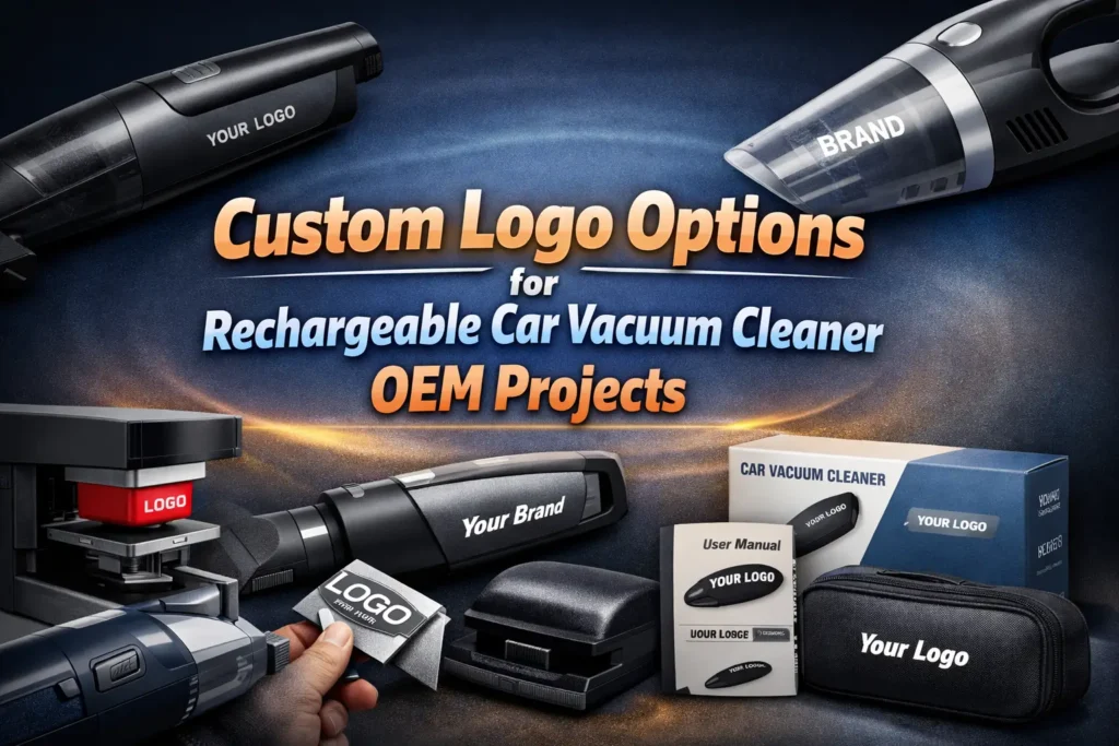 Custom Logo Options for Rechargeable Car Vacuum Cleaner OEM Projects