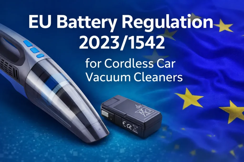 EU Battery Regulation 2023 1542 for Cordless Car Vacuum Cleaners