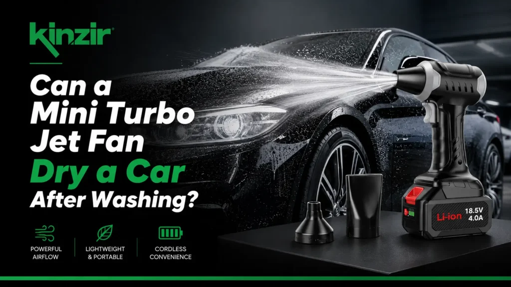 Can a Mini Turbo Jet Fan Dry a Car After Washing