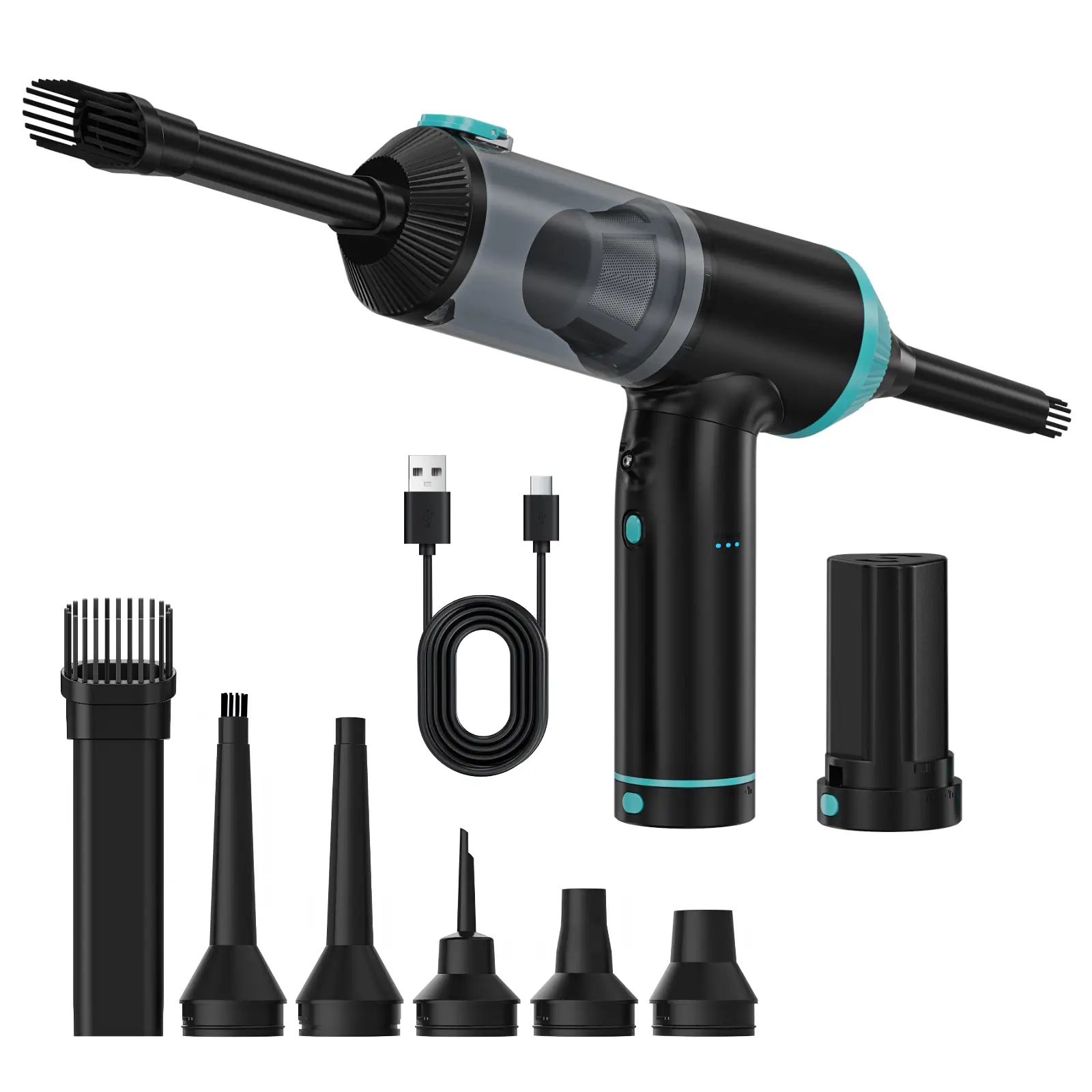 Kinzir VC16R car vacuum with swappable battery pack