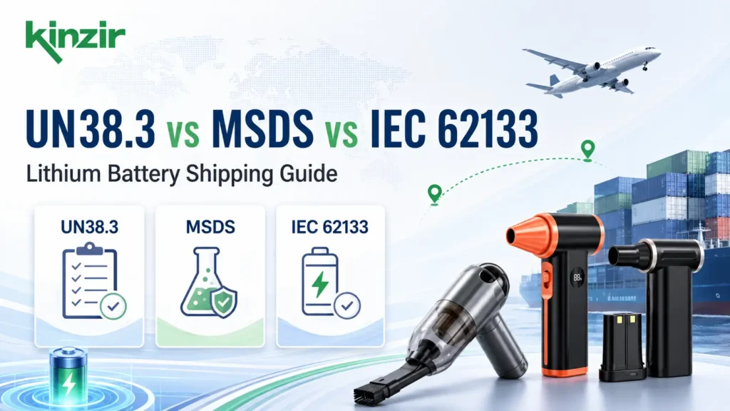 UN38.3 vs MSDS vs IEC 62133 for Lithium Battery Shipping Guide for Car Vacuums, Air Dusters and Turbo Jet Fans