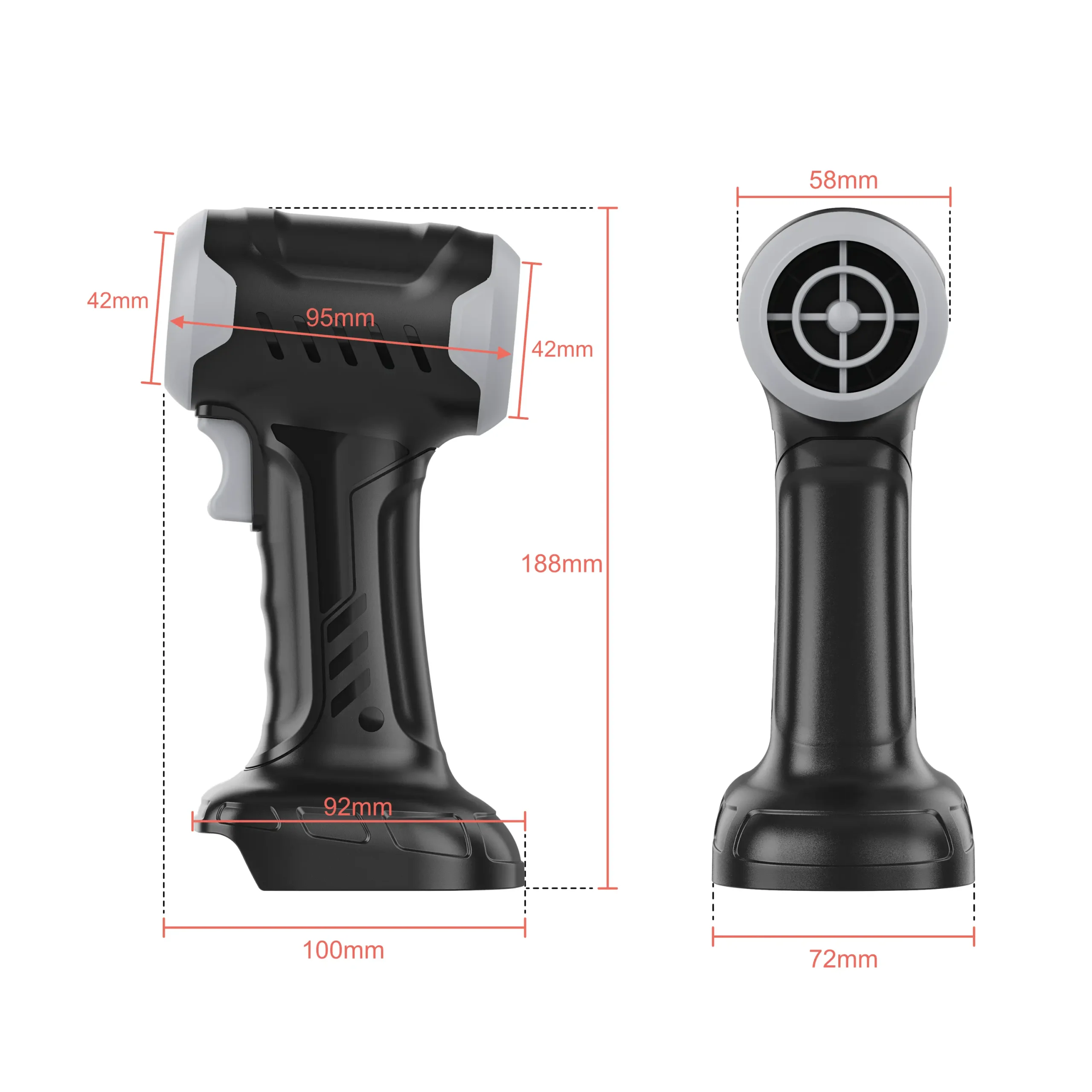 China Wholesale Bulk AD47 Mini Turbo Jet Fan Blower for Car Snow Removal | Violent & Powerful Air Blower for Drying Cars, Clearing Leaves, and Removing Snow – Portable, Multi-Season Cleaning Tool - Image 2